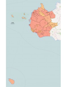 Mappa dei comuni della provincia di Trapani pdf 2