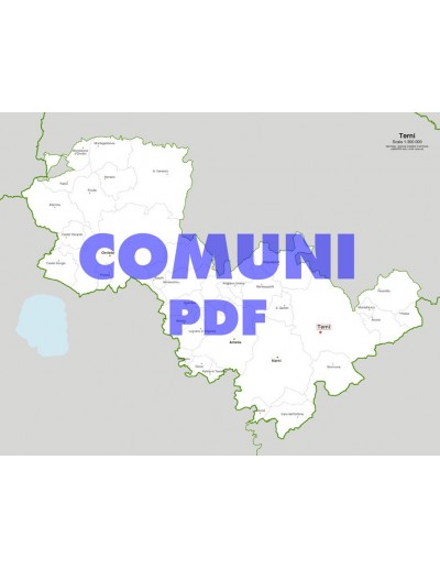 Mappa dei comuni della provincia di Terni pdf
