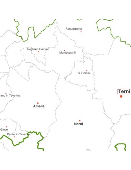 Mappa dei comuni della provincia di Terni pdf