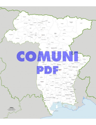 Mappa dei comuni della provincia di Udine pdf