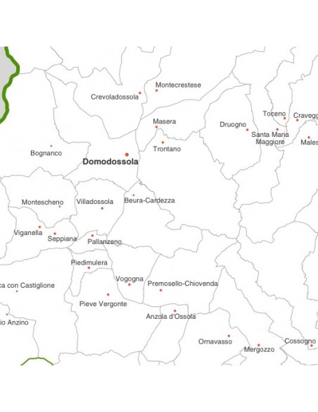 Mappa dei comuni della provincia di Verbano-Cusio-Ossola pdf