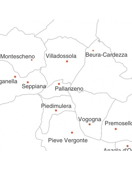Mappa dei comuni della provincia di Verbano-Cusio-Ossola pdf