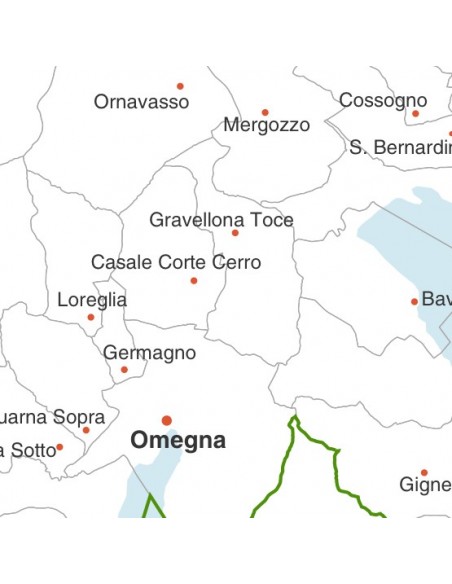 Mappa dei comuni della provincia di Verbano-Cusio-Ossola pdf