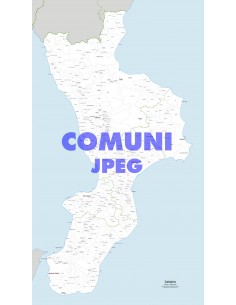Mappa dei comuni della Calabria jpg