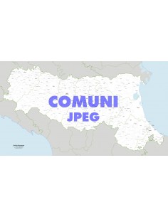 Mappa dei comuni dell'Emilia Romagna jpg