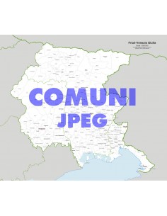 Mappa dei comuni del Friuli Venezia Giulia jpg