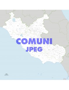 Mappa dei comuni del Lazio jpg