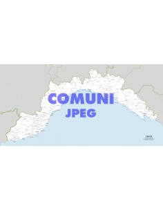 Mappa dei comuni della Liguria jpg