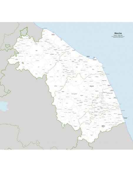 Mappa dei comuni della Marche jpg