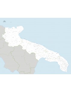 Mappa dei comuni della Puglia jpg 2