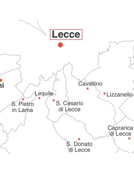 Mappa dei comuni della Puglia jpg