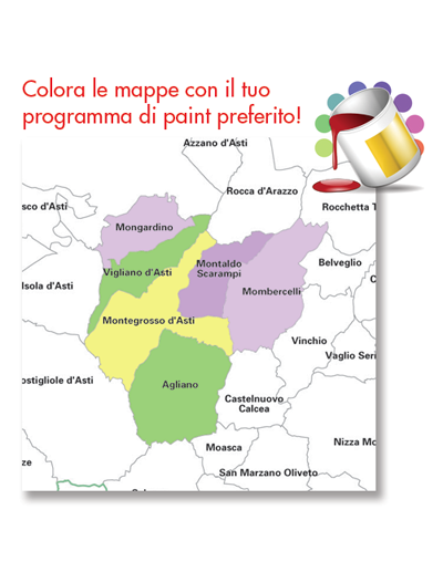 Mappa dei comuni della Puglia jpg