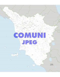 Mappa dei comuni della Toscana jpg