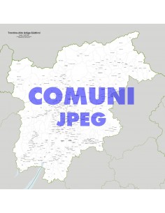 Mappa dei comuni del Trentino Alto Adige jpg
