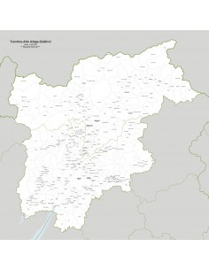 Mappa dei comuni del Trentino Alto Adige jpg 2