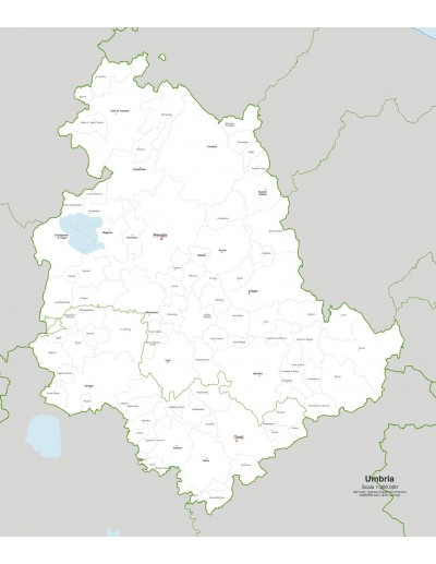 Mappa dei comuni dell'Umbria jpg
