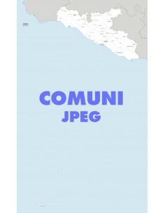 Mappa dei comuni della provincia di Agrigento jpg