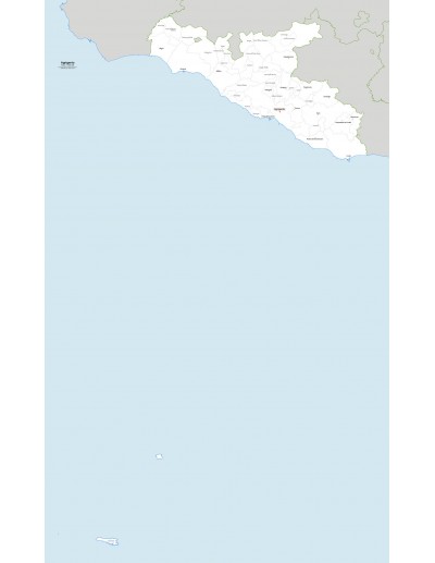 Mappa dei comuni della provincia di Agrigento jpg