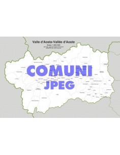 Mappa dei comuni della provincia di Aosta jpg