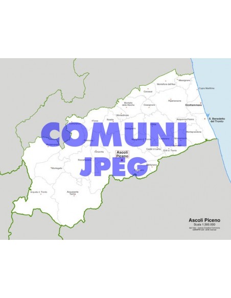 Mappa dei comuni della provincia di Ascoli Piceno jpg