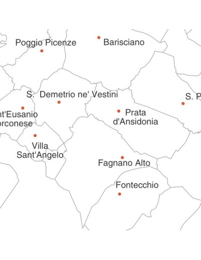 Mappa dei comuni della provincia di L'Aquila jpg