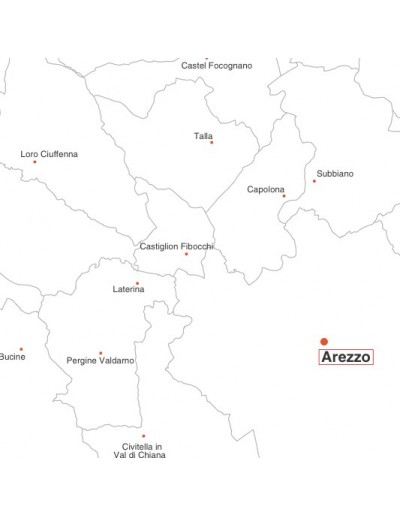 Mappa dei comuni della provincia di Arezzo jpg