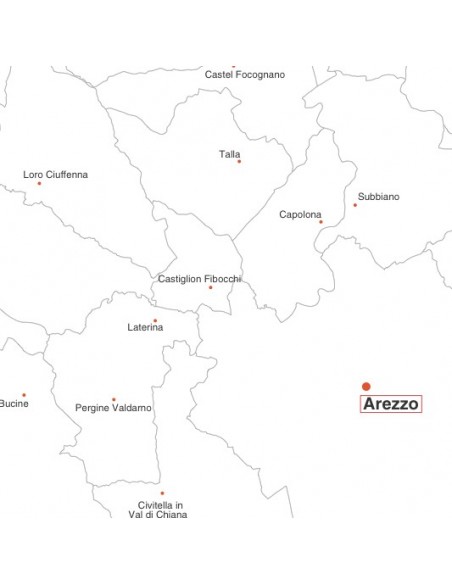 Mappa dei comuni della provincia di Arezzo jpg