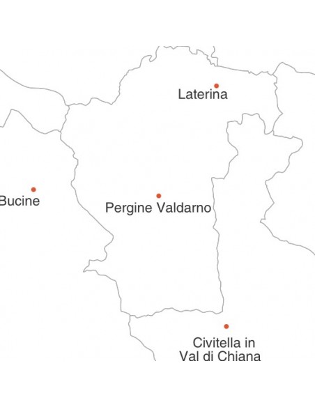 Mappa dei comuni della provincia di Arezzo jpg