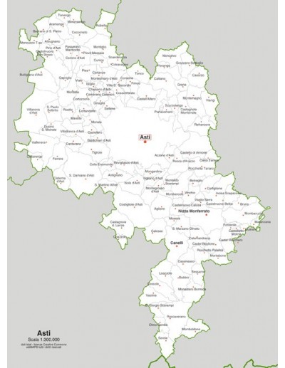 Mappa dei comuni della provincia di Asti jpg