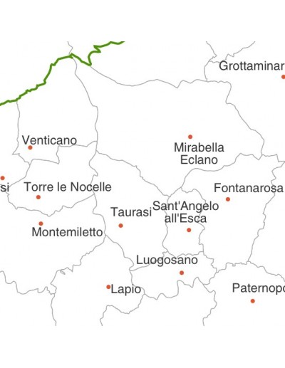 Mappa dei comuni della provincia di Avellino jpg