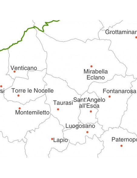 Mappa dei comuni della provincia di Avellino jpg