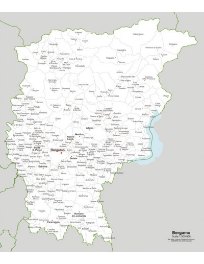 Mappa dei comuni della provincia di Bergamo jpg