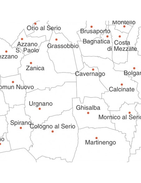 Mappa dei comuni della provincia di Bergamo jpg