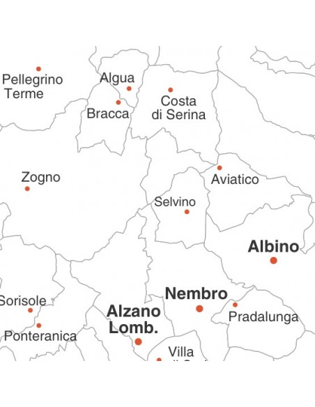 Mappa dei comuni della provincia di Bergamo jpg