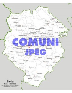 Mappa dei comuni della provincia di Biella jpg