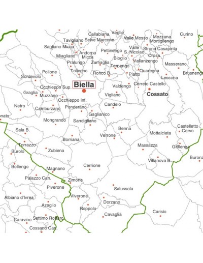 Mappa dei comuni della provincia di Biella jpg
