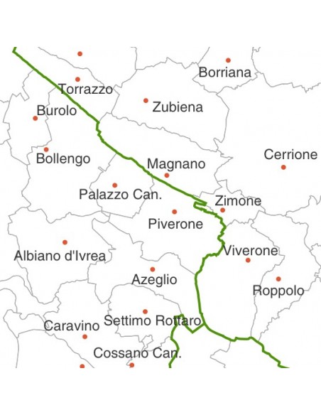 Mappa dei comuni della provincia di Biella jpg