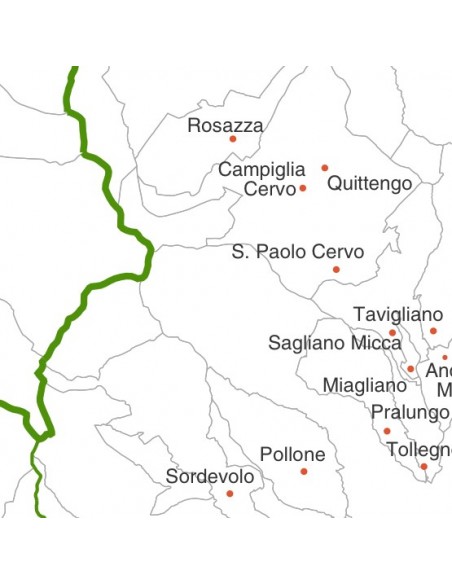 Mappa dei comuni della provincia di Biella jpg