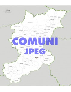 Mappa dei comuni della provincia di Belluno jpg