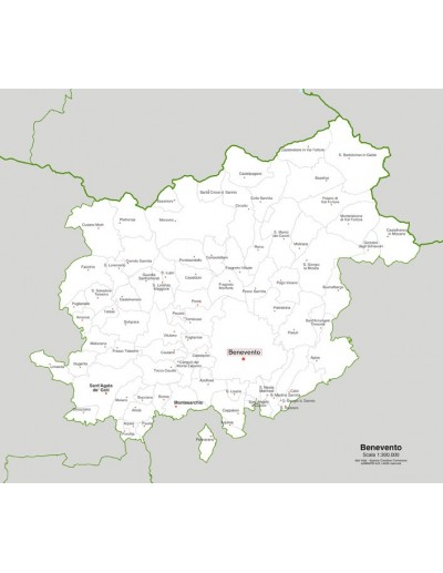 Mappa dei comuni della provincia di Benevento jpg