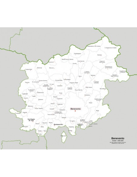 Mappa dei comuni della provincia di Benevento jpg