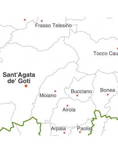 Mappa dei comuni della provincia di Benevento jpg