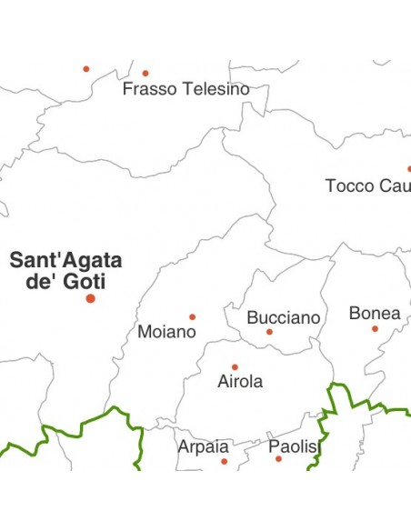 Mappa dei comuni della provincia di Benevento jpg