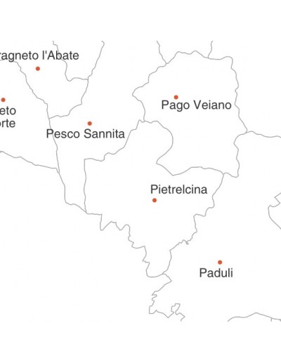 Mappa dei comuni della provincia di Benevento jpg