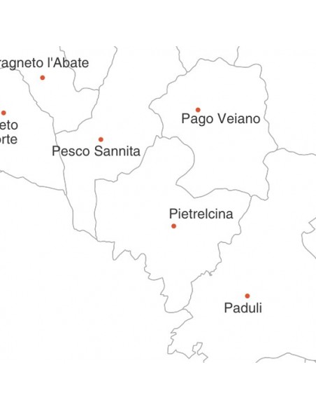 Mappa dei comuni della provincia di Benevento jpg