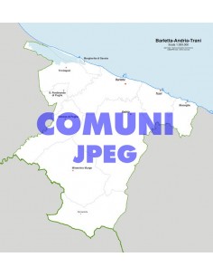 Mappa dei comuni della provincia di Barletta jpg