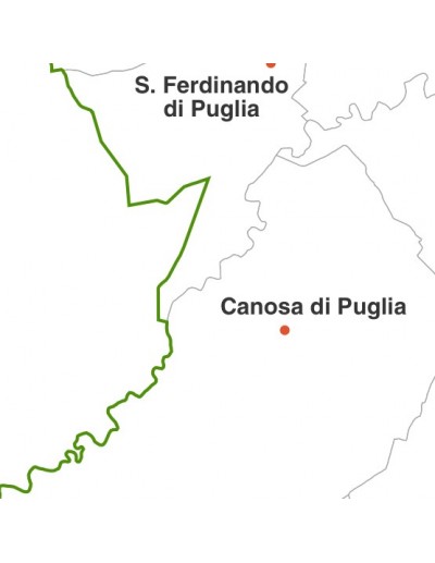 Mappa dei comuni della provincia di Barletta jpg