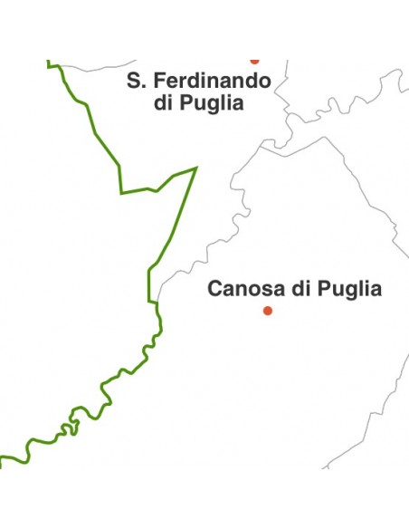 Mappa dei comuni della provincia di Barletta jpg