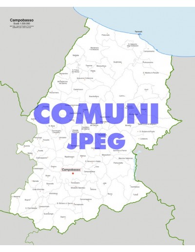 Mappa dei comuni della provincia di Campobasso jpg