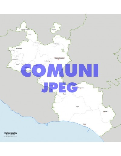 Mappa dei comuni della provincia di Caltanissetta jpg